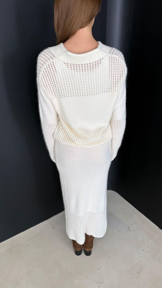 Open  Details Sweater Set