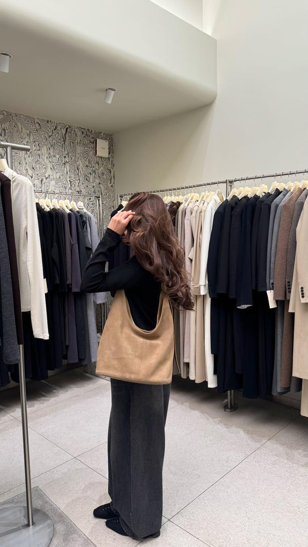 Hobo Suede Shoulder Bag