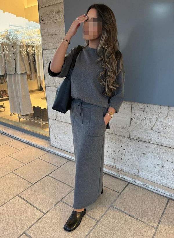 Oversized T-Shirt + Skirt Set