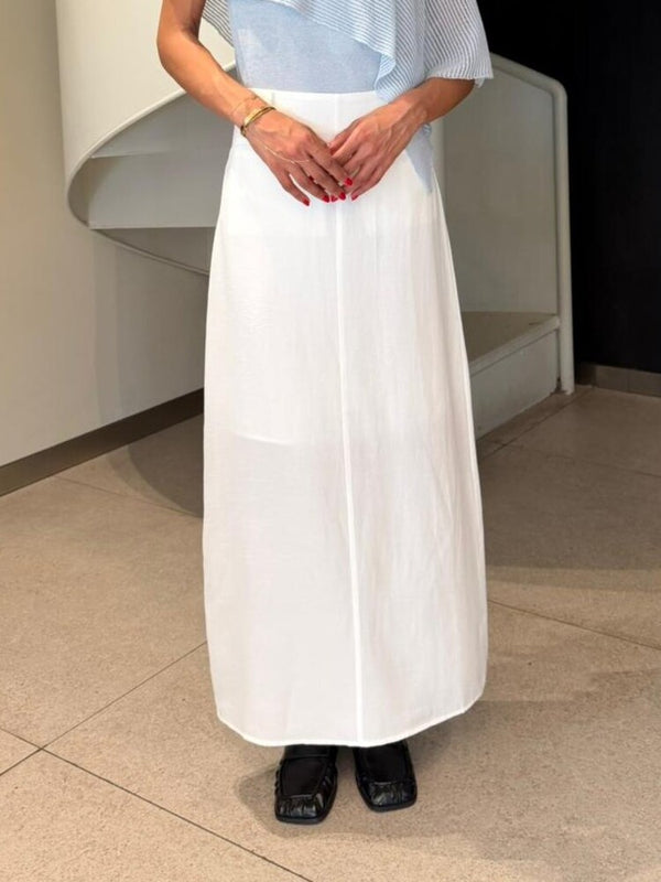 Linen Midi Skirt