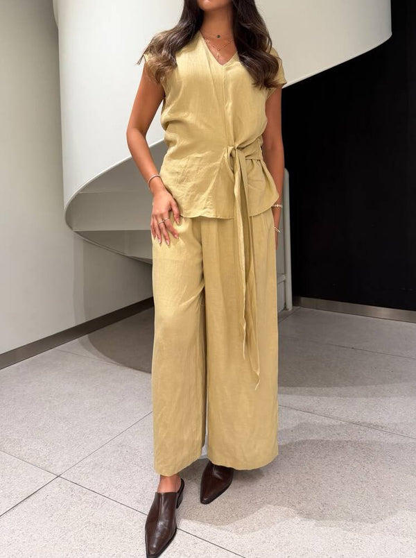 Side Wrap + Pants Set