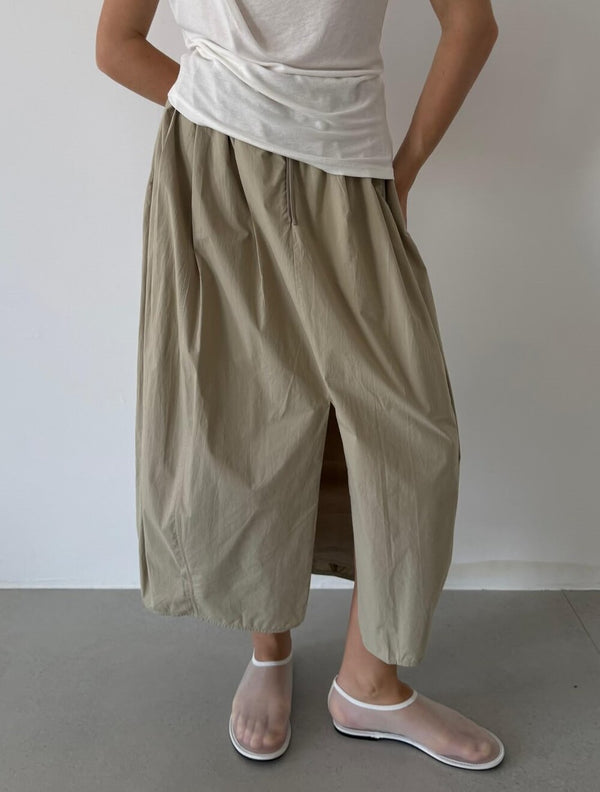 Elasticated Midi Skirt