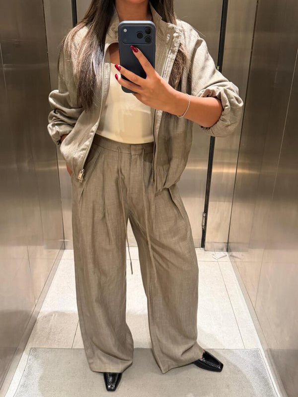 Pocket Denim Jacket + Pants Set