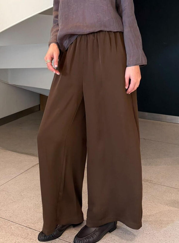 Satin Elastic Waist Pants
