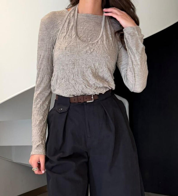 2 Piece Crumpled Tops