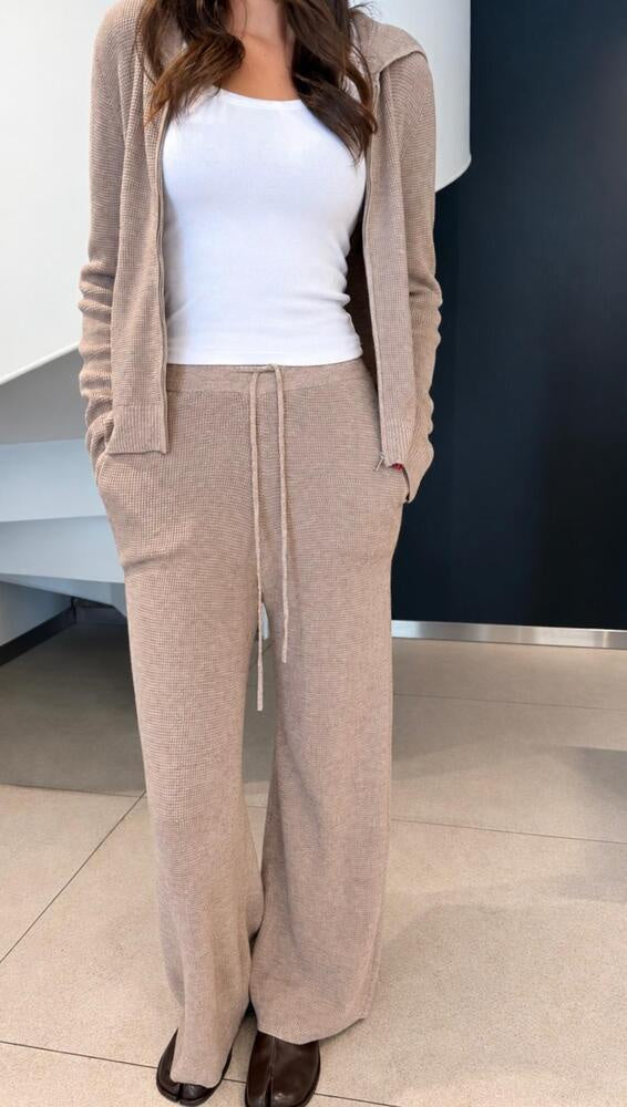 Waffle Jacket Pants Set