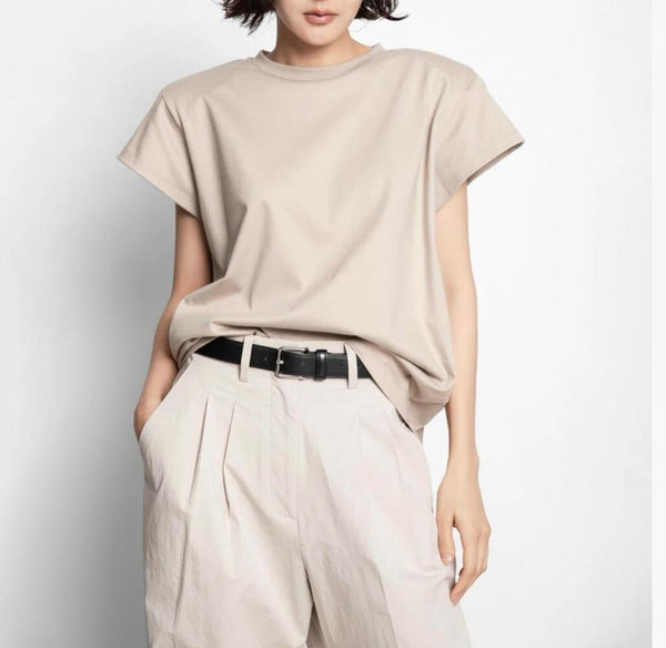 Round Neck Padded T-Shirt