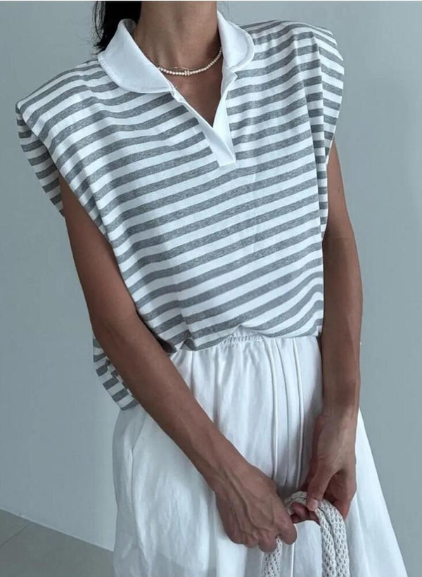 Stripped Padded Shirt