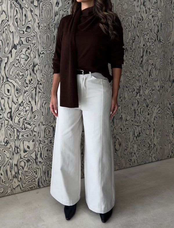 Scarf Detail Sweater