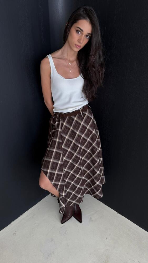 Checkered Skirt