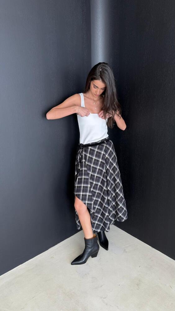 Checkered Skirt