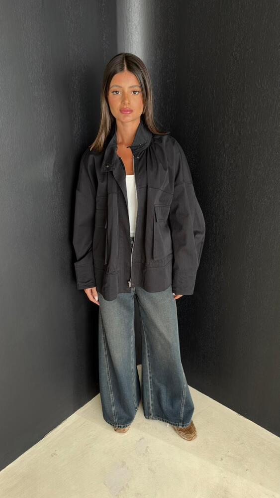 Large Pocket Bomber Jacket