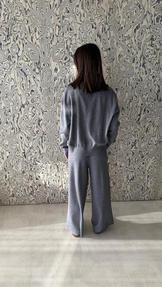 Turtleneck Cardigan Pants Set