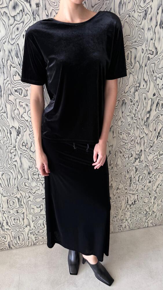 Velvet Midi Skirt Set