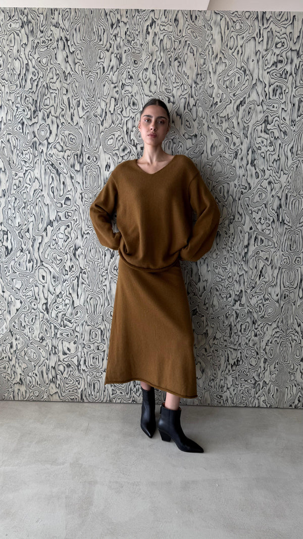 Midi Skirt Sweater Set