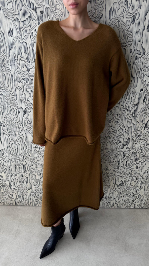 Midi Skirt Sweater Set