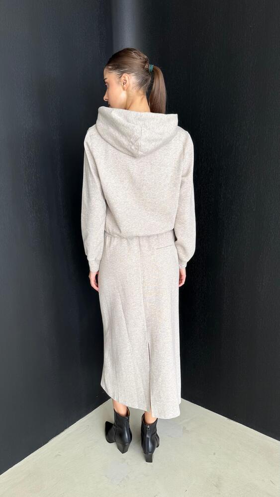 Hoodie + Midi Skirt