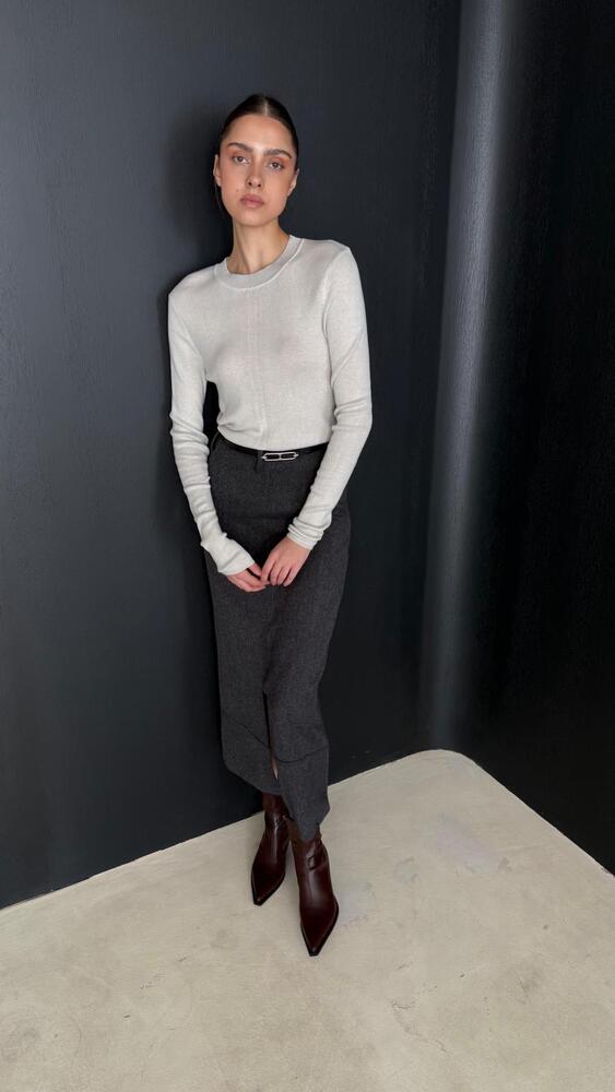 Knitted Round Neck Long Sleeve