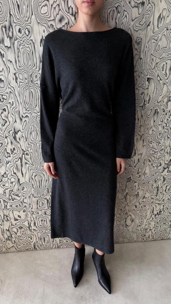 Knot Detail Wool Dress