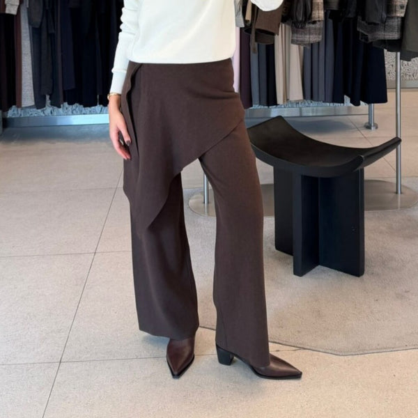 Draped Panelled Pants