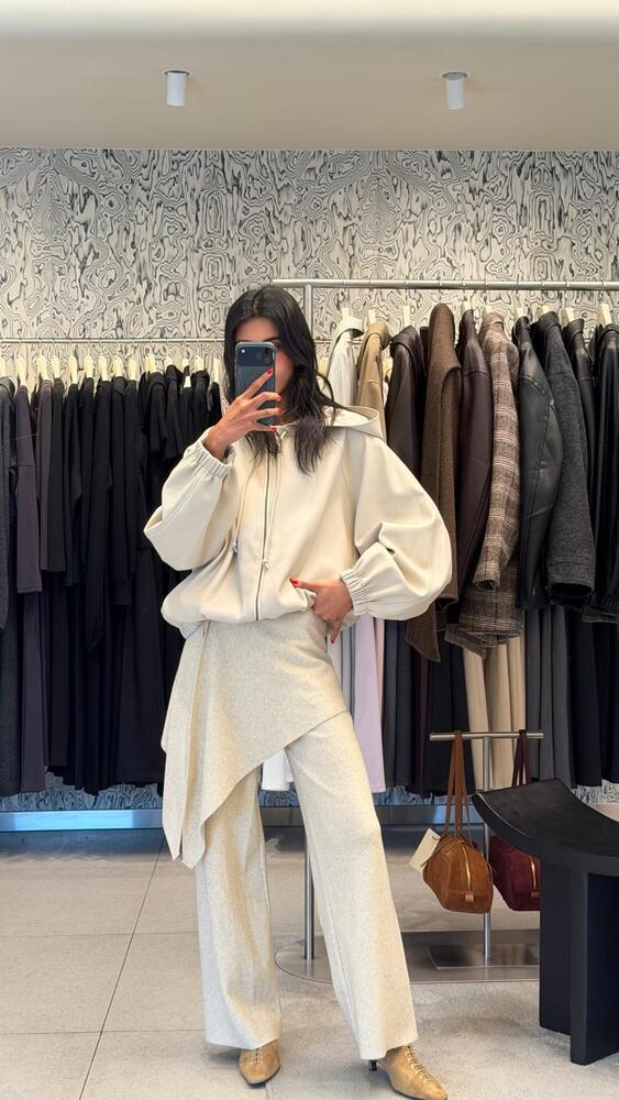 Draped Panelled Pants