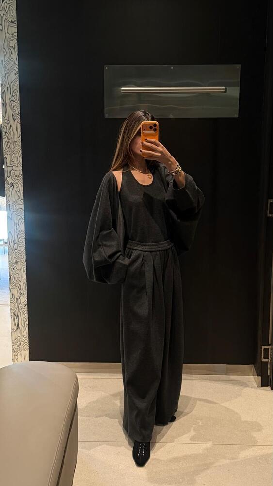 Overlay Top + Pants 3 Piece Set