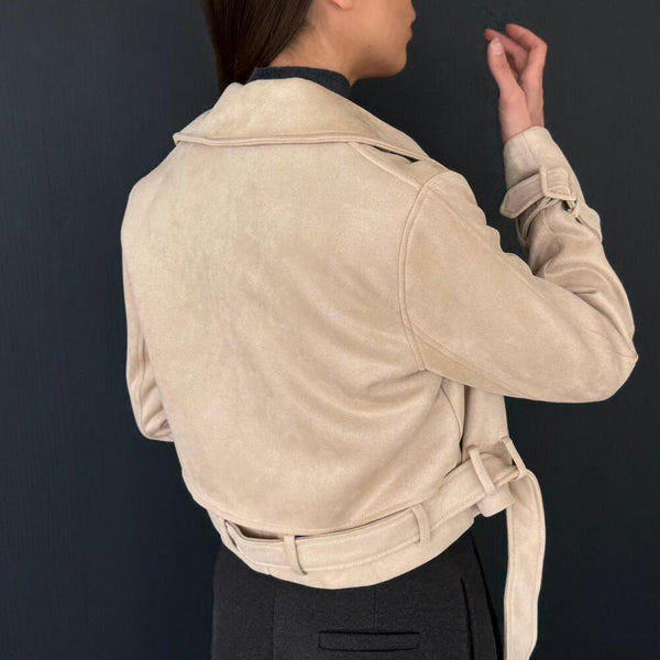 Suede Biker Jacket