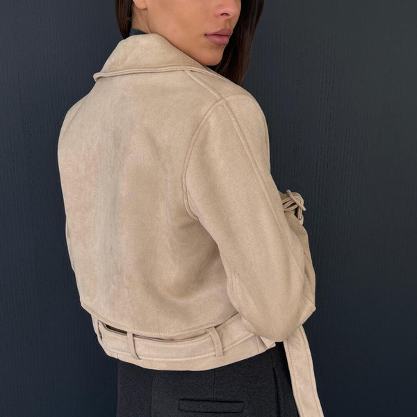 Suede Biker Jacket