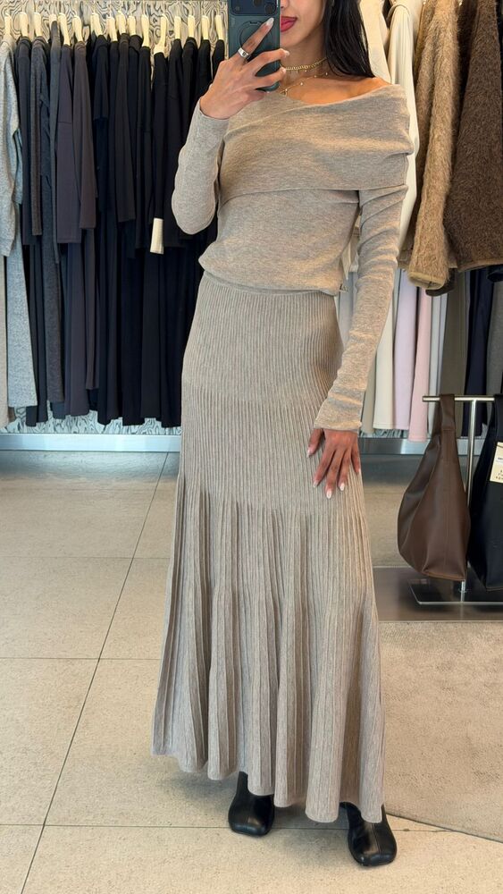 Asymmetrical Sweater + Skirt Set