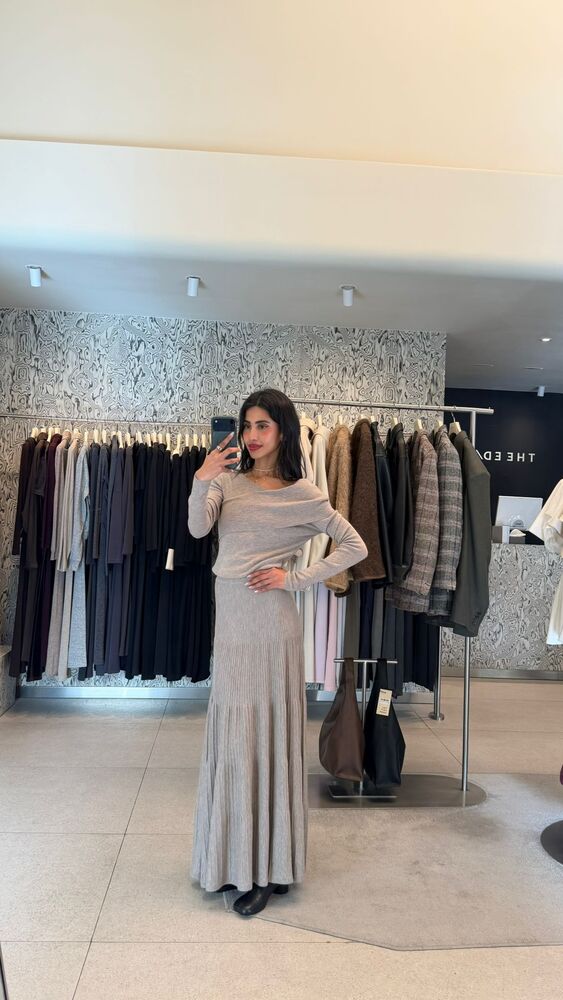 Asymmetrical Sweater + Skirt Set