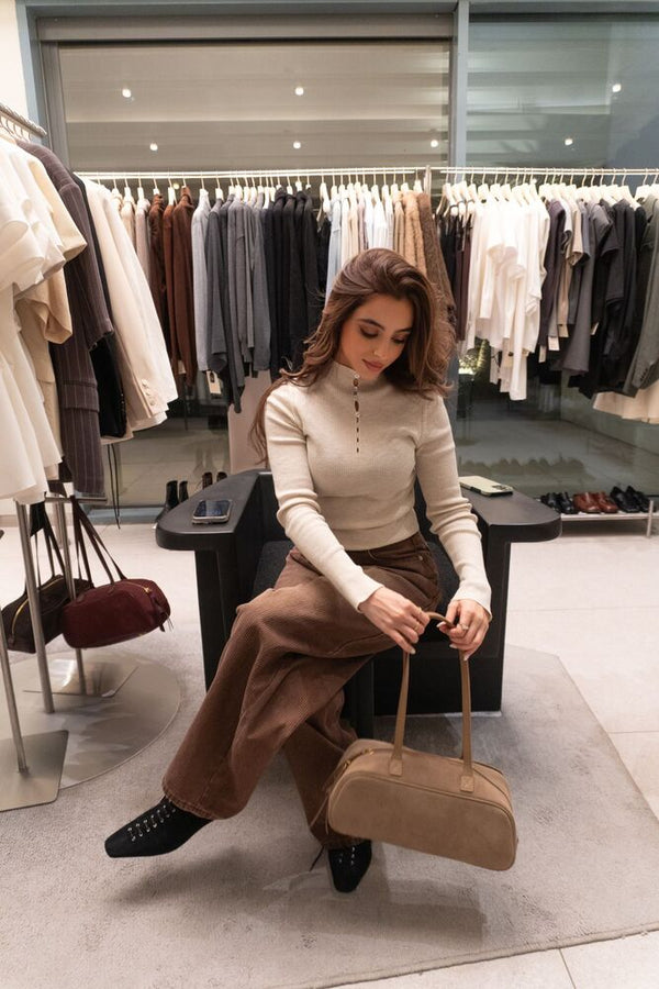 Vertical Striped Baggy Jeans