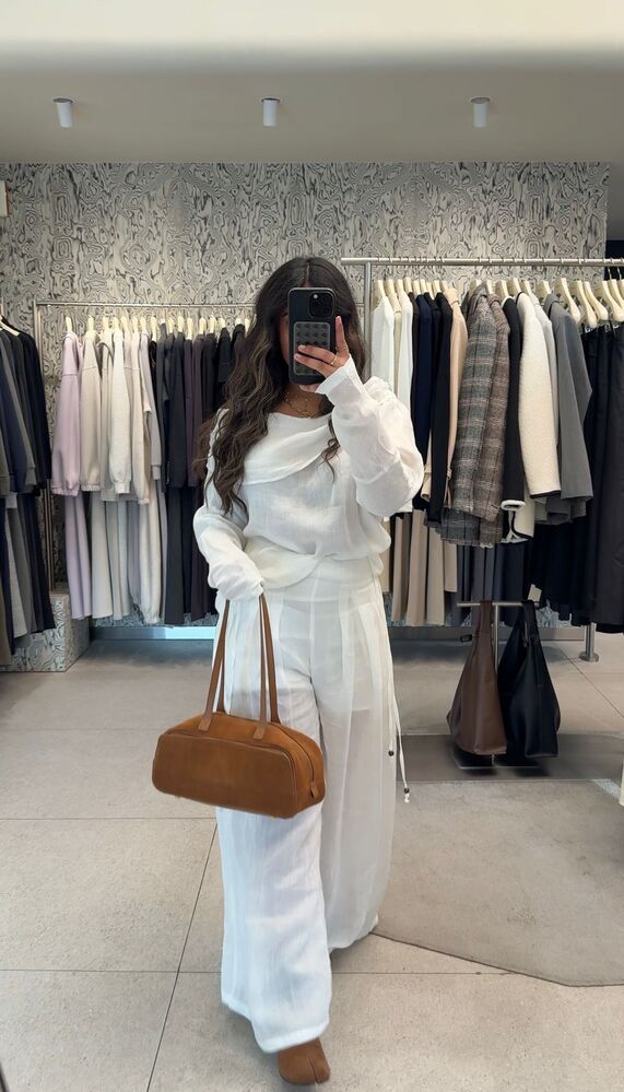 Off Shoulder Linen Set