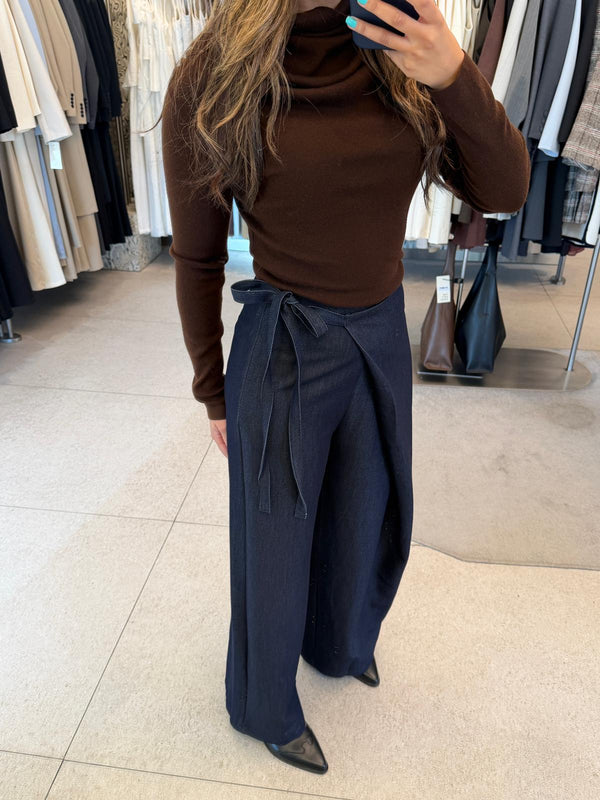 Asymmetric Wrap Cargo Pants
