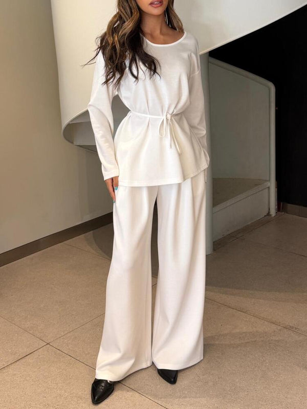 Soft Touch Drawstring Pants Set