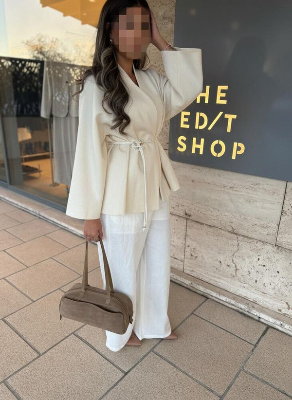 Kimono Linen Pants Set
