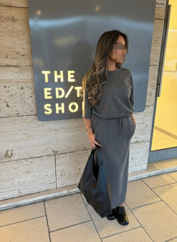 Oversized T-Shirt + Skirt Set