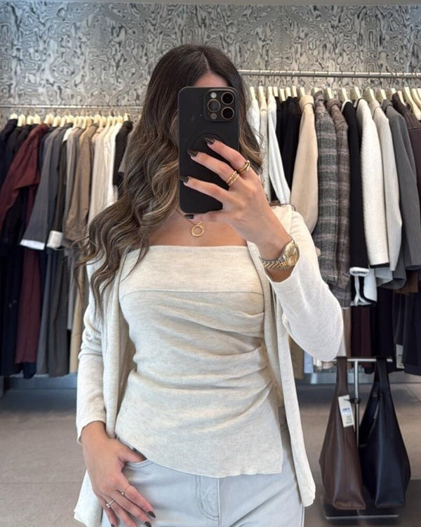 2 Piece Open Front Cardigan
