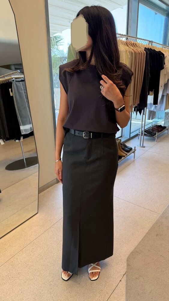 Maxi Front Slit Skirt