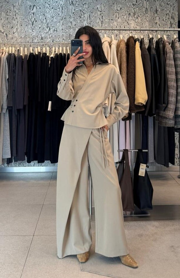 Twisted Shirt + Pants Set