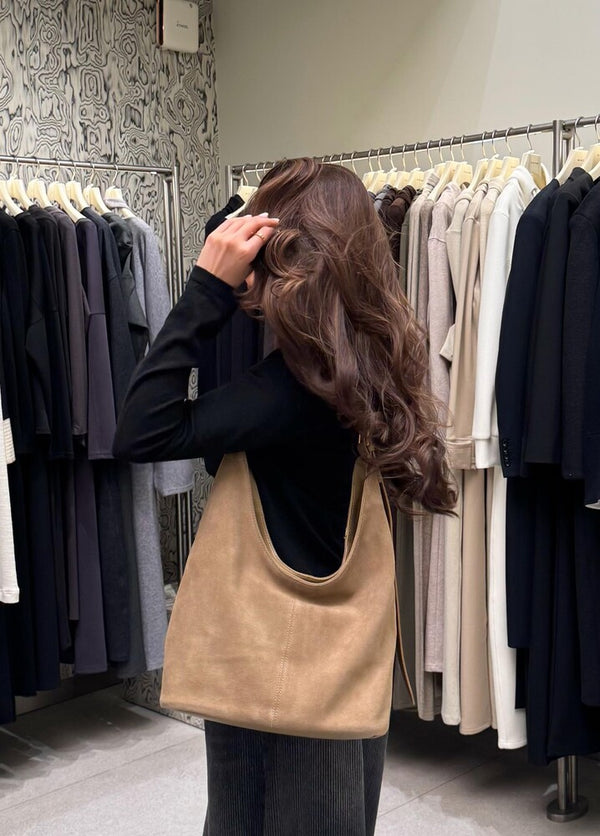 Hobo Suede Shoulder Bag