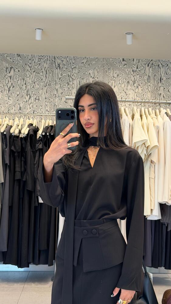 Tie Top + Double Flap Skirt