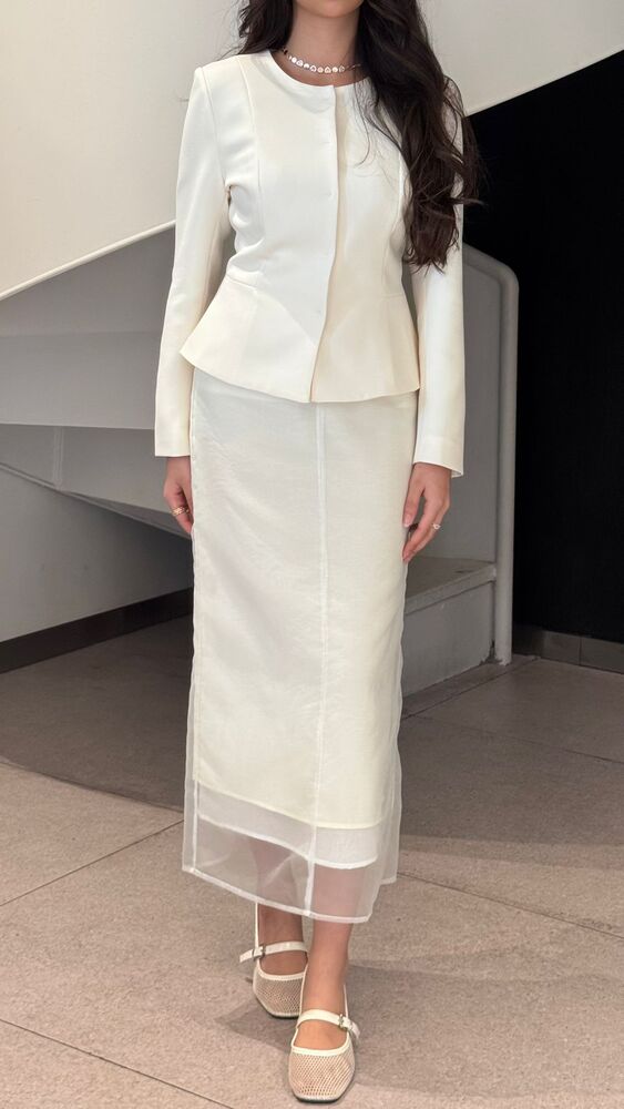 Collarless Crop Blazer