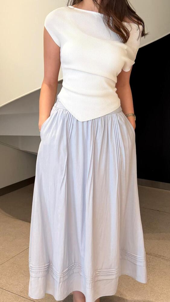 Boat Neck Tie Top