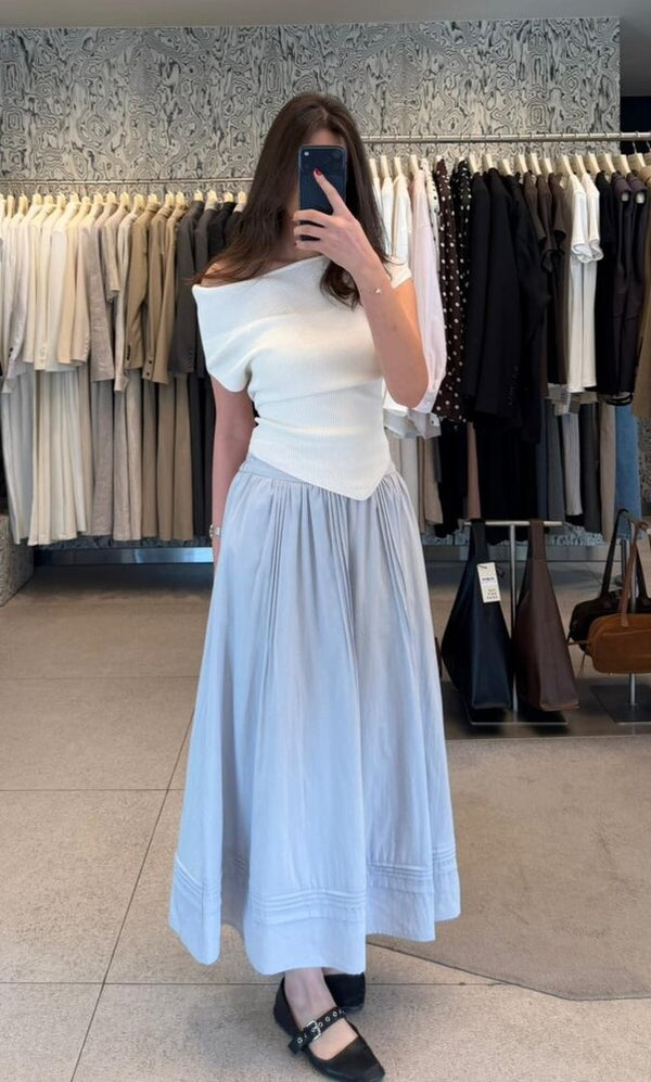 Boat Neck Tie Top