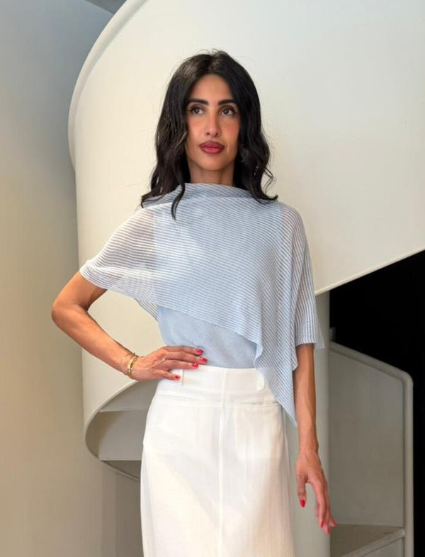 Asymmetrical Sheer Top