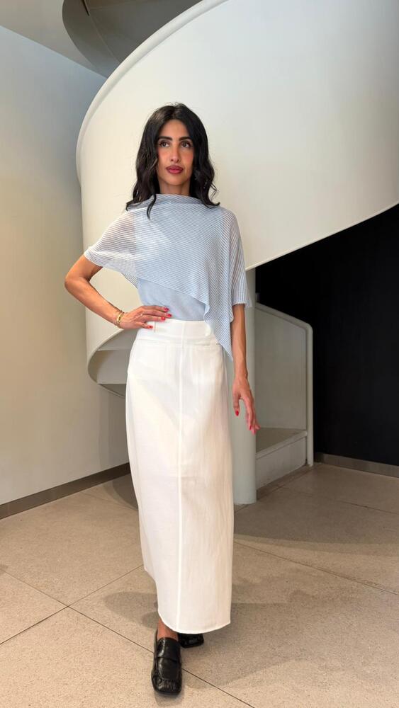 Asymmetrical Sheer Top