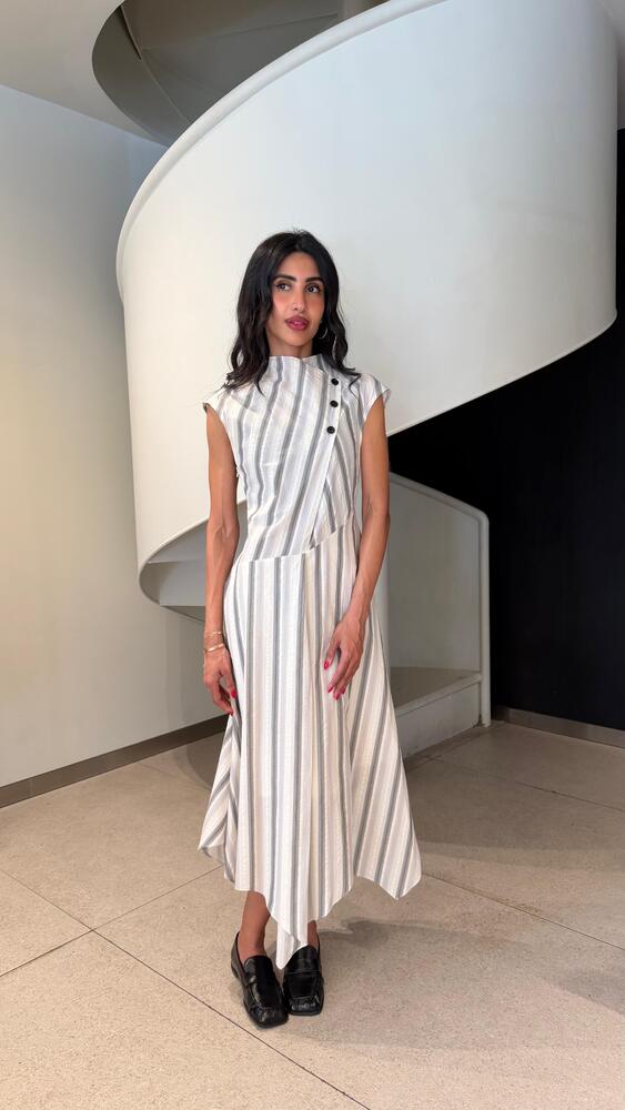 Striped Midi Dress