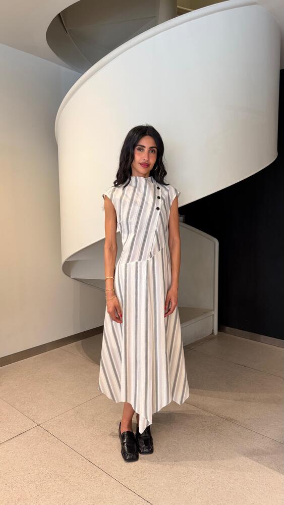 Striped Midi Dress