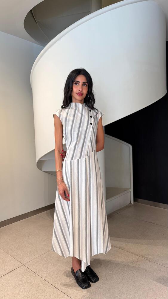 Striped Midi Dress