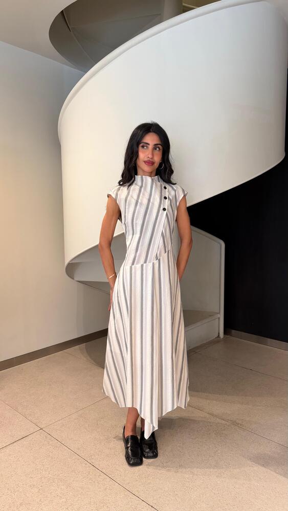 Striped Midi Dress